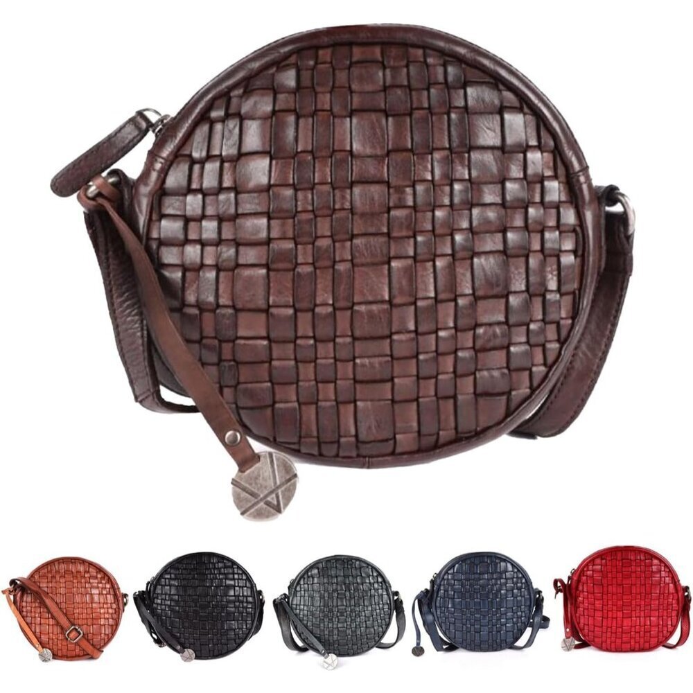 Genuine Leather Crossbody Bag Women Slim Compact Organization Casual Purse